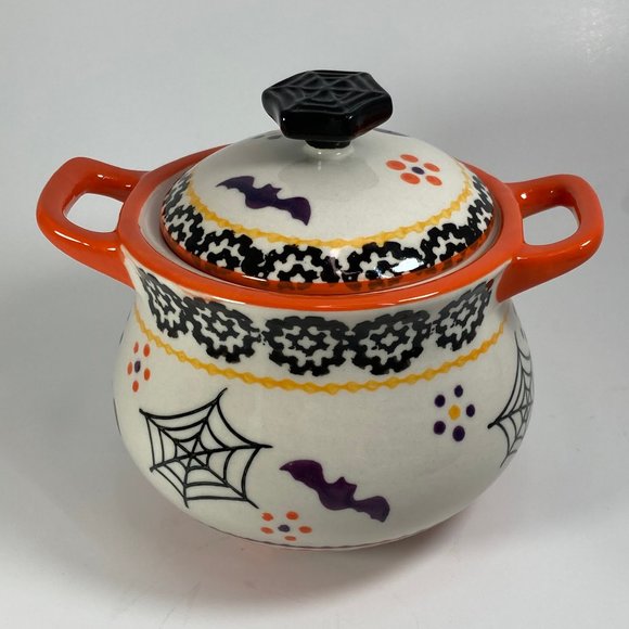 Temp-Tations Other - Temp-Tations Halloween Boofetti Covered Soup Crock w/Lid